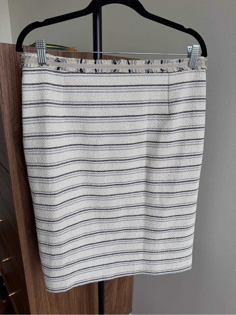 Weekend Max Mara Striped Tweed Pencil Skirt Size US 10 / EU 42 - Picture 8 of 12